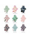 5 protège-slips lavables, LONG, en coton bio, coffret