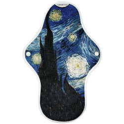 Serviette hygiénique lavable, MEDIUM, en coton bio - 1