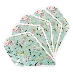 5 protège-slips lavables, TONGA, en coton bio, coffret