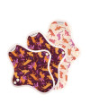 serviettes hygiéniques lavables, 2S+1M, en coton bio, coffret MINI