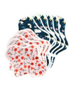 serviettes hygiéniques lavables, 5S+6M, en coton bio, coffret FUITES URINAIRES LÉGÈRES