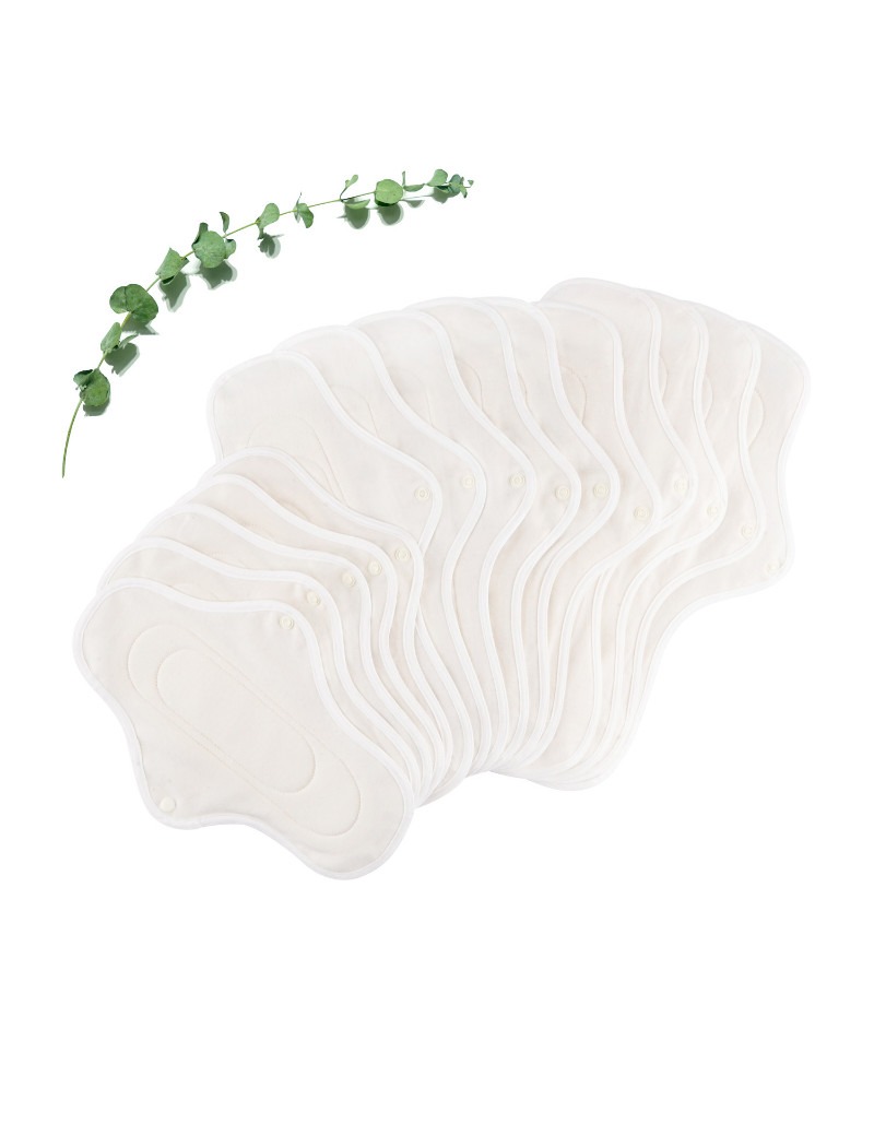 Serviettes hygiéniques lavables pour incontinence en coton bio